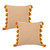 Houndstooth Pillow Cover with Tassels