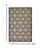 4' X 6' Blue And Ivory Geometric Indoor Outdoor Area Rug