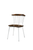 Set of Two Brown And White Wood Windsor Back Dining Side Chairs