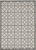 7' X 11' Ivory Or Grey Geometric Diamonds Indoor Outdoor Area Rug