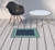 2' X 3' Blue and Green Indoor Outdoor Area Rug
