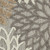 6' Runner Gray and Ivory Floral Indoor Outdoor Area Rug