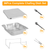36Pcs Disposable Chafing Dish Buffet Set 