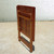 24" Brown Square Solid Wood Folding Outdoor Side Table