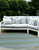 8' Round Blue Round Striped Handmade Indoor Outdoor Area Rug