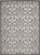 8' X 11' Gray Floral Indoor Outdoor Area Rug