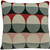 20" X 7" X 20" Transitional Gray And Red Pillow Cover With Poly Insert