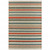 10' X 13' Blue and Gray Striped Indoor Outdoor Area Rug