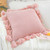Soft Textu Pillowcase with PomPom Trim Romantic Decorative Cushion Covers