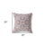 20" X 20" Muted Purple And Yellow Broadcloth Floral Throw Pillow