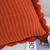 Rust Ribbed Pillow Covers with Pom Poms Soft Decorative Cushion Cases for Sofa, BedHome Dcor