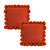 Rust Ribbed Pillow Covers with Pom Poms Soft Decorative Cushion Cases for Sofa, BedHome Dcor