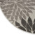 8' Round Gray Round Floral Indoor Outdoor Area Rug