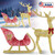 Lighted Christmas Reindeer & Sleigh Indoor Outdoor Christmas Decoration