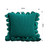 Emerald Textu Pillowcase with PomPom Trim Elegant Decorative Cushion Covers