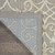 8' X 11' Gray And Ivory Floral Indoor Outdoor Area Rug