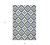 2' X 3' Ivory and Blue Moroccan Handmade Indoor Outdoor Area Rug