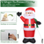 6.4ft Inflatable Christmas Giant Santa Claus Blow up Light