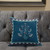 20x20 Sea Green Blown Seam Broadcloth Floral Throw Pillow