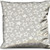 17" Silver and White Christmas Star Cotton Throw Pillow Cover