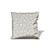 17" Silver and White Christmas Star Cotton Throw Pillow Cover