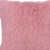 24" Pink Genuine Tibetan Lamb Fur Pillow With Microsuede Backing