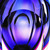 9 Purple Art Glass Vase
