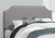 Gray Solid and Manufactured Wood Full Upholstered Faux Leather Bed Frame