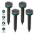 4Pcs Solar Powered Mole Repeller
