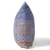 20" X 20" Purple And Blue Broadcloth Floral Throw Pillow