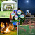 4Pcs Solar Powered Dandelion Garden Lights