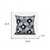 20x20 Gray Brown Blue Blown Seam Broadcloth Floral Throw Pillow