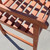 Brown Dining Armchair With Diagonal Back