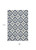 8' X 10' Blue and Ivory Moroccan Handmade Indoor Outdoor Area Rug