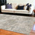 6' X 9' Polyester Sand Silver Area Rug