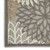 7' X 10' Gray And Ivory Floral Indoor Outdoor Area Rug