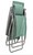 27" Green Metal Outdoor Zero Gravity Chair with Green Cushion
