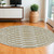 8' X 8' Ivory Abstract Indoor Outdoor Area Rug