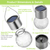 4Pack Solar Decorative Waterproof Garden Lanterns Outdoor Crystal Hanging Ball 