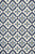 8' Round Ivory and Blue Moroccan Handmade Indoor Outdoor Area Rug