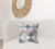 20" X 20" Beige And Pink Broadcloth Floral Throw Pillow