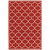 Red and Ivory Indoor Outdoor Area Rug