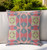 18"x18" Red Yellow Gray Zippered Broadcloth Geometric Throw Pillow