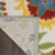 8' X 11' Green And Ivory Floral Indoor Outdoor Area Rug