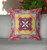 20"x20" Yellow Red Magenta Green Zippered Broadcloth Geometric Throw Pillow