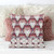 20x20 Red White Blown Seam Broadcloth Floral Throw Pillow