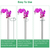 10Pcs 10in Plant Support Stakes Garden Flower 
