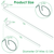 10Pcs 10in Plant Support Stakes Garden Flower 