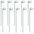 10Pcs 10in Plant Support Stakes Garden Flower 
