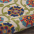 7' X 10' Ivory And Blue Floral Indoor Outdoor Area Rug